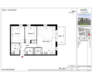 t3 à la vente -   56350  RIEUX, surface 62 m2 vente t3 - UBI433569188